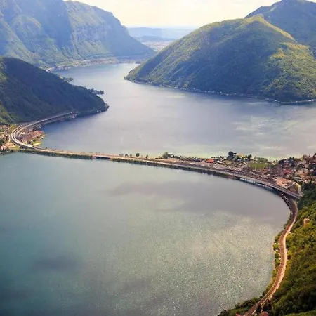 Melide Apartments Lake Lugano Close To Swissminiatur & Private Parking On Request * מלידה